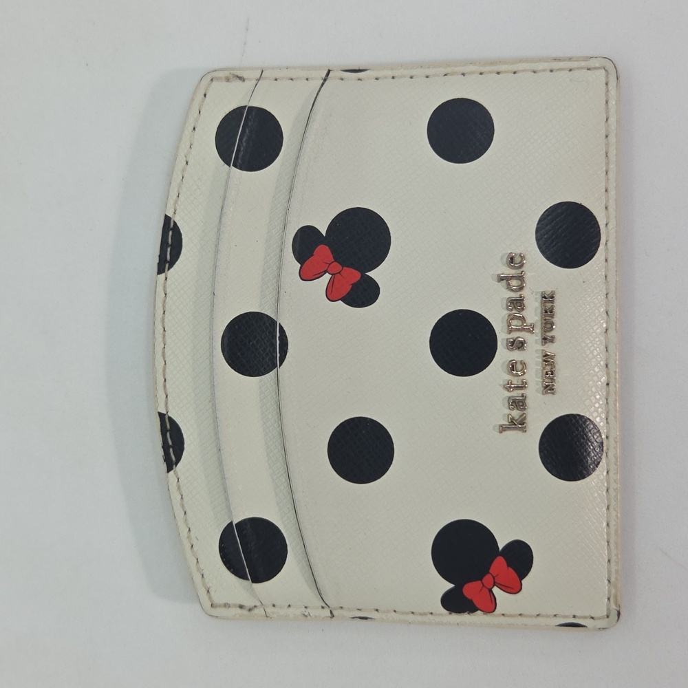 Kate Spade Minnie Mouse Card Holder - White, Black, and Red